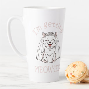 Caneca De Café Latte Estou sendo Meow-ada!