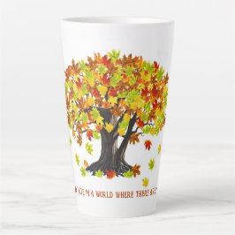 Caneca De Café Latte Estou tão feliz por viver num mundo.