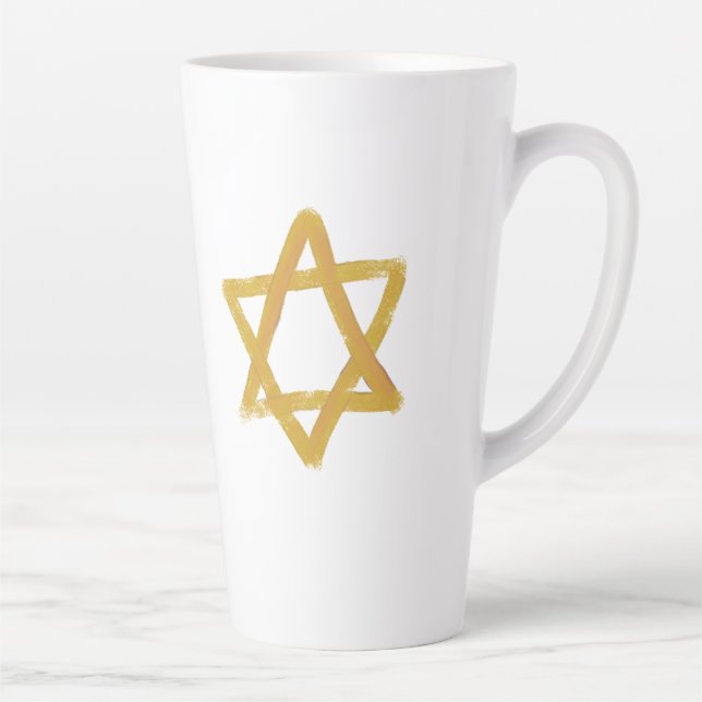 Caneca De Café Latte Estrela de David Mug (Direita)