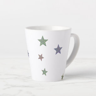 Caneca De Café Latte Estrelas da Gliteria