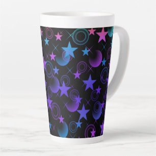 Caneca De Café Latte Estrelas e Coisas