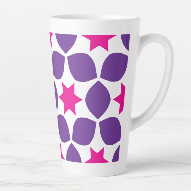 Caneca De Café Latte Estrelas Geo (Direita)