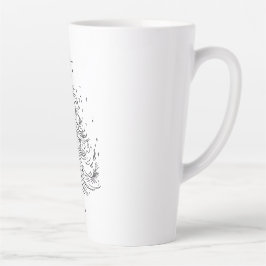 Caneca De Café Latte Eterno Lata Grande | Drinkware de Feriado