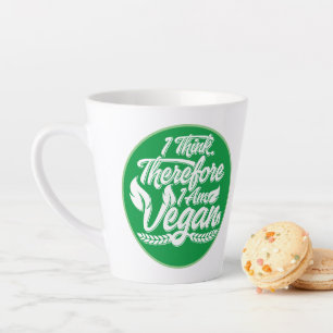 Caneca De Café Latte Eu Acho, Por Isso Sou Vegan