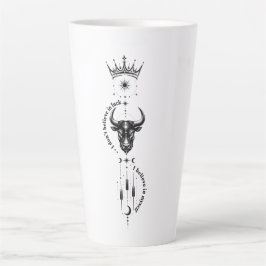 Caneca De Café Latte Eu Acredito em Mim Mesmo Símbolo de Design Minimal