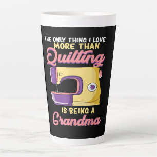 Caneca De Café Latte Eu Adoro Ser Uma Vovó De Quilinação - Costura E Fi