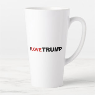 Caneca De Café Latte Eu Adoro Trump