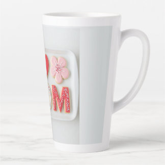 Caneca De Café Latte eu amo a mãe Dia de as mães