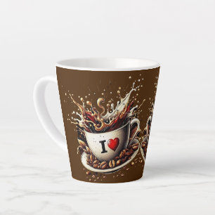 Caneca De Café Latte eu amo café