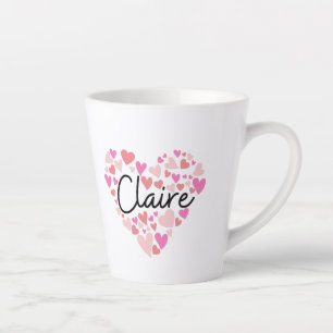 Caneca De Café Latte Eu amo Claire
