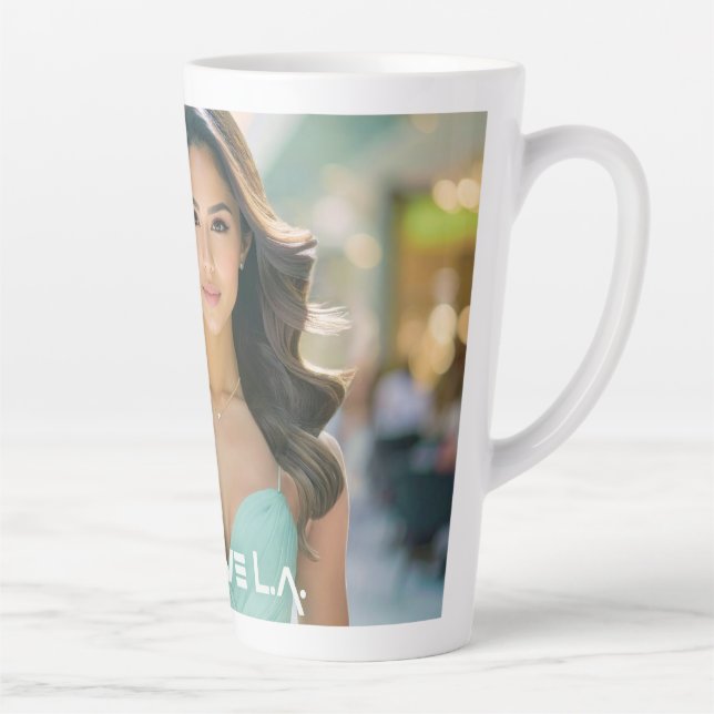 CANECA DE CAFÉ LATTE EU AMO LA - LOS ANGELES - AMOR DOS EUA (Direita)