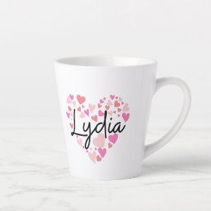 Caneca De Café Latte Eu amo Lydia