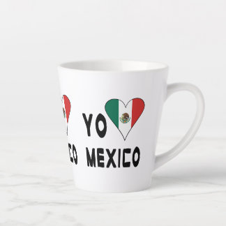 Caneca De Café Latte Eu Amo México