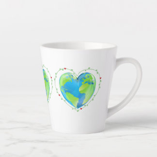 Caneca De Café Latte Eu amo o mundo Mug