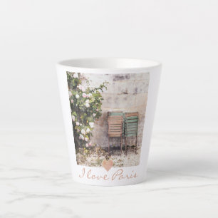 Caneca De Café Latte Eu amo Paris Garden Wall