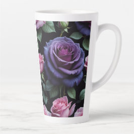 Caneca De Café Latte Eu Amo Você Rosas