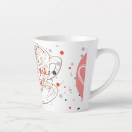 Caneca De Café Latte Eu amo você um latte caneca caneca de leite 