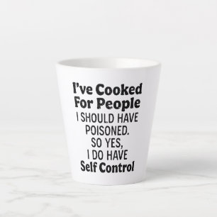 Caneca De Café Latte Eu cozinhei para Pessoas que eu deveria ter envene