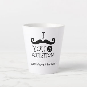 Caneca De Café Latte Eu Devo Barbear Você Uma Pergunta