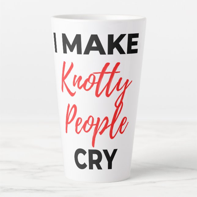 Caneca De Café Latte Eu Faço Pessoas Difíceis Chorarem 2 (Frente)