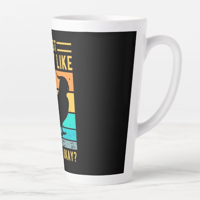 Caneca De Café Latte Eu Gosto Muito De Papagaios (Direita)