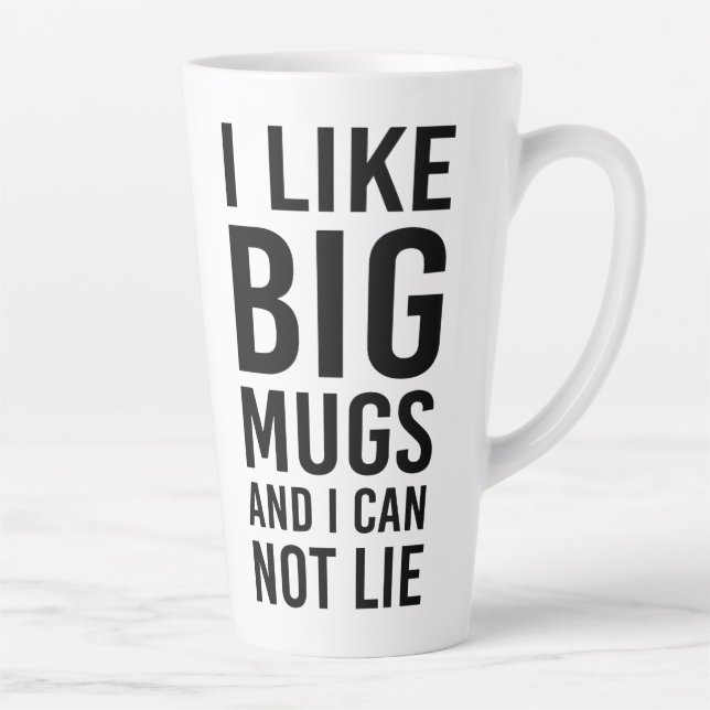 Caneca De Café Latte Eu Não Posso Mentir Presente Perfeito Eu Gosto De  (Direita)