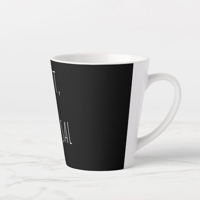 Caneca De Café Latte Eu Não Posso Testar A Ação Do Drama (Direita)