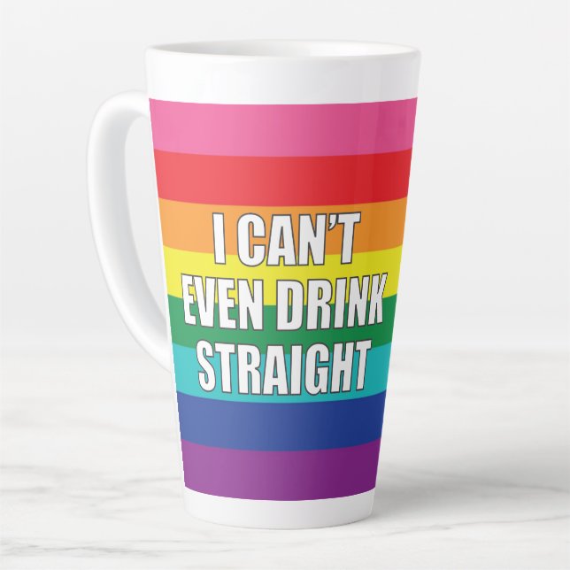 CANECA DE CAFÉ LATTE EU NEM SEQUER POSSO BEBER HETERO MAGIC MUG (Ângulo esquerdo)