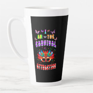 Caneca De Café Latte Eu Sou A Atração Do Carnaval