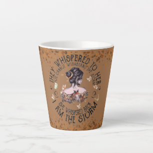 Caneca De Café Latte eu sou a tempestade