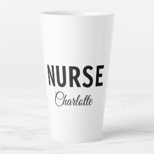 Caneca De Café Latte Eu sou enfermeira especialista médica adicione o s