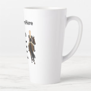 Caneca De Café Latte Eu sou nascer de andar, mas sou forçado a trabalh