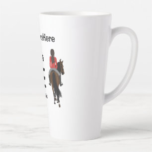 Caneca De Café Latte Eu sou nascer de andar, mas sou forçado a trabalh