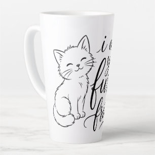 Caneca De Café Latte Eu Sou Seu Amigo Peludo Design de Animal Fofo