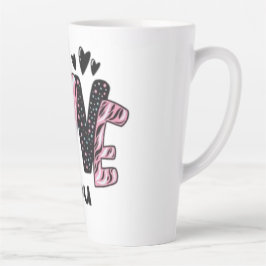 Caneca De Café Latte Eu te amo