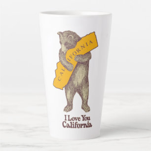 Caneca De Café Latte Eu Te Amo Califórnia