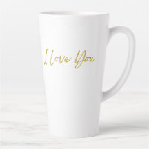 Eu Te Amo Tall Latte Mug