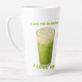CANECA DE CAFÉ LATTE EU TE AMO TÃO CORPO, MATCHA GREEN TEA AMOR
