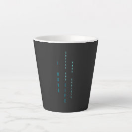 Caneca De Café Latte EU TENHO A VIDA edição limitada 781 peças