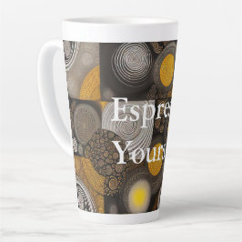 Caneca De Café Latte Eva 2 Abstract Design Latt Mug