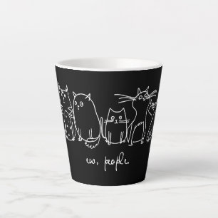 Caneca De Café Latte Ew, Pessoas Engraçadas, Amantes De Gato