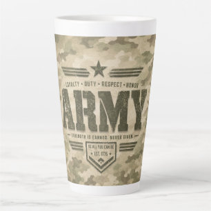 CANECA DE CAFÉ LATTE EXÉRCITO FORTE