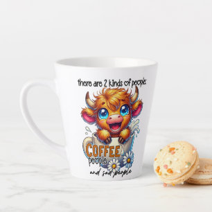 Caneca De Café Latte Existem 2 Tipos de Pessoas Pessoas de Café e Trist