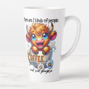Caneca De Café Latte Existem 2 Tipos de Pessoas Pessoas do Café e Trist