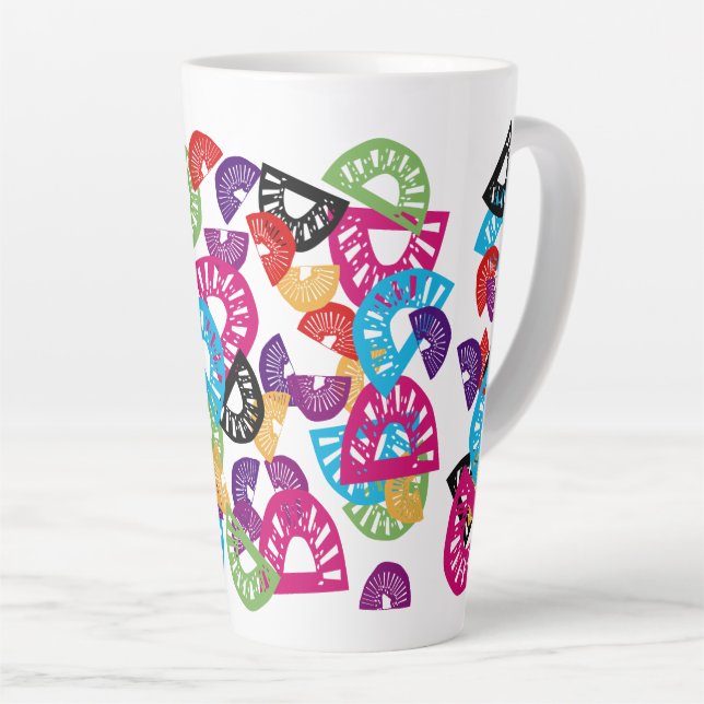 Caneca De Café Latte Exotic Kiwi Cocktail (Spain & New Zealand) (Ângulo direito)