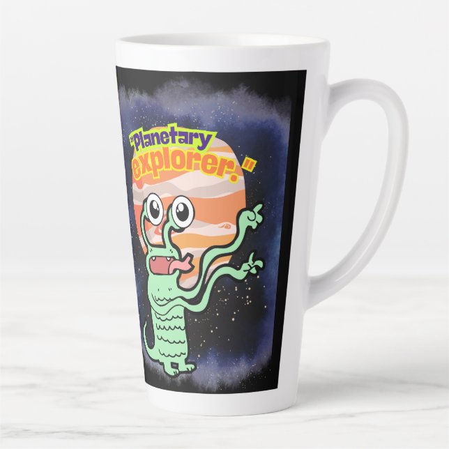 CANECA DE CAFÉ LATTE EXPLORADOR PLANETÁRIO (Direita)