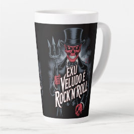 Caneca De Café Latte Exu Veludo é Rock'N'Roll #1