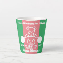 Caneca De Café Latte Fábrica de Ursos Gummy