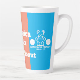 Caneca De Café Latte Fábrica de Ursos Gummy