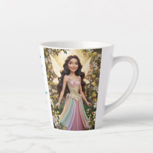 Caneca De Café Latte Fada da Flor de Quince